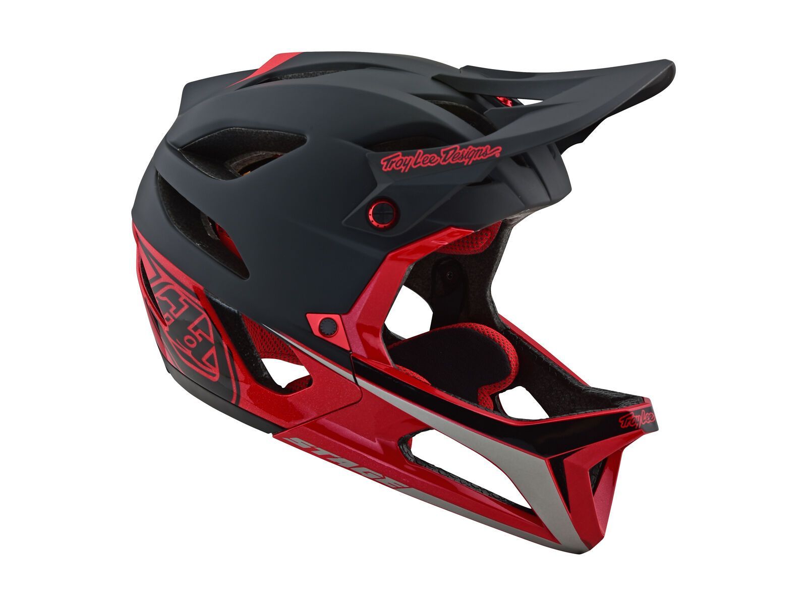 TroyLee Designs Stage Race Helmet MIPS, black/red - Bild 6