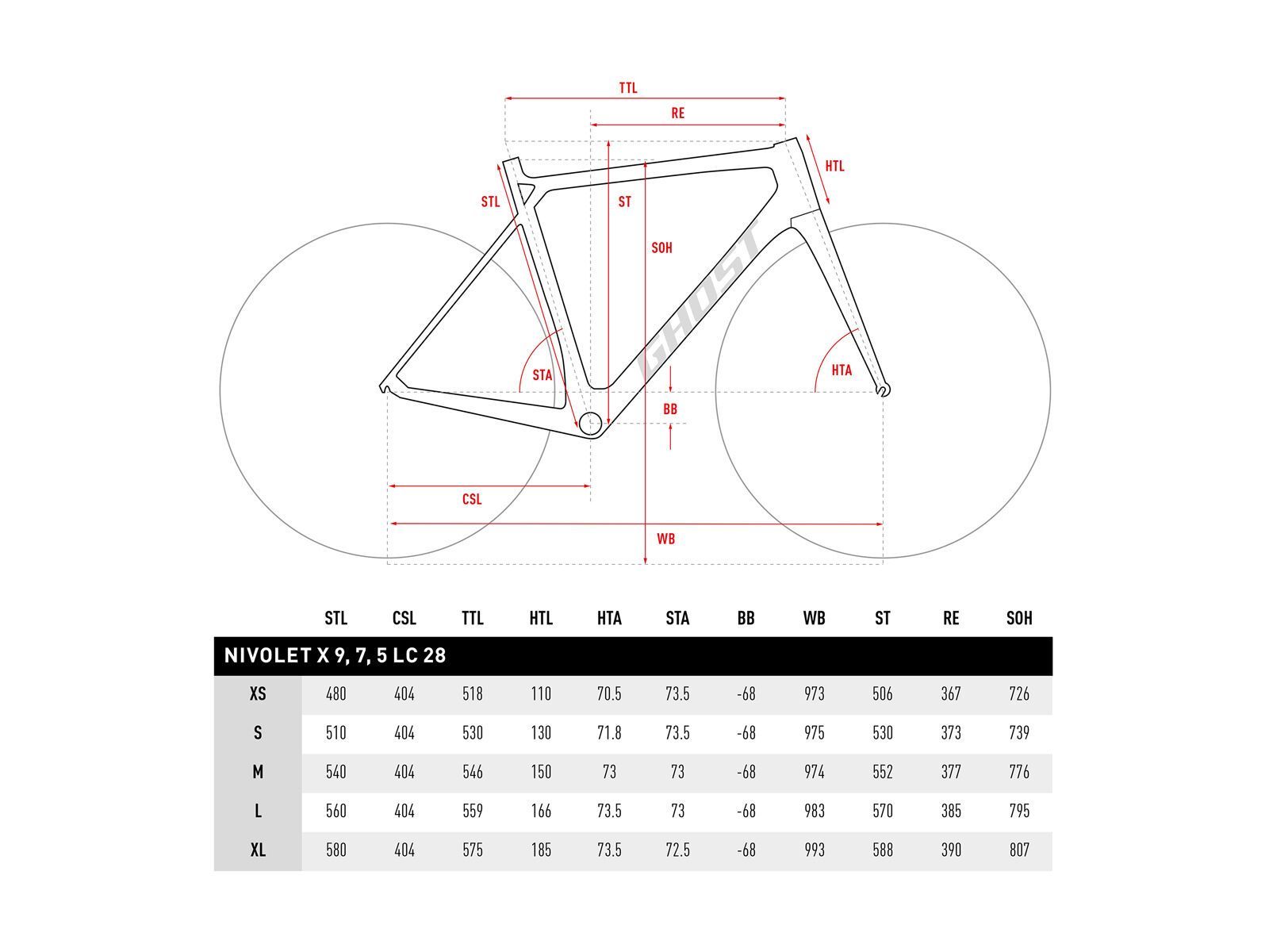 Ghost Nivolet X 9 LC, cloud white/star white/neon red - Bild 6