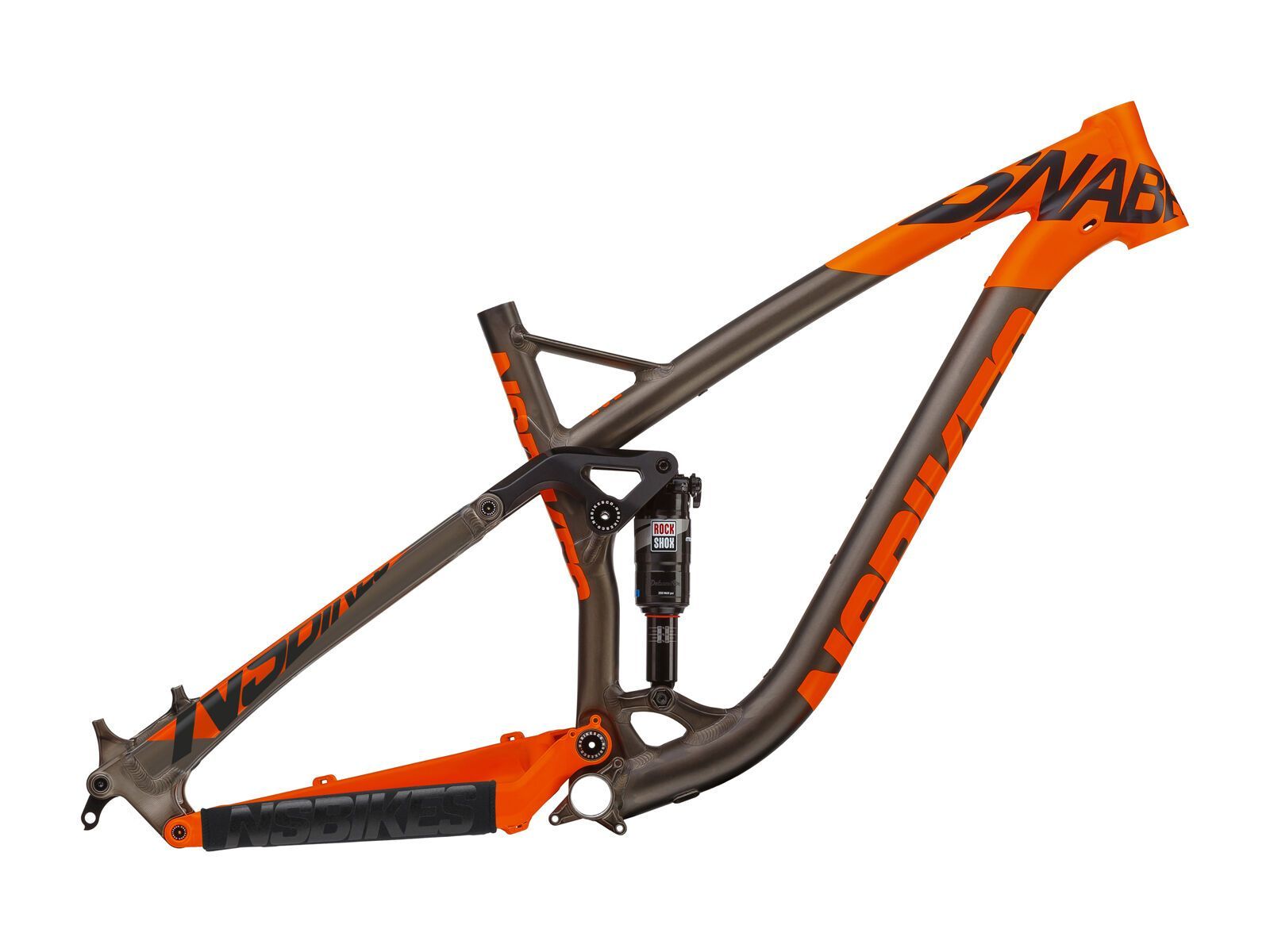 NS Bikes Snabb T Frame, dark raw/fluo orange - Bild 1