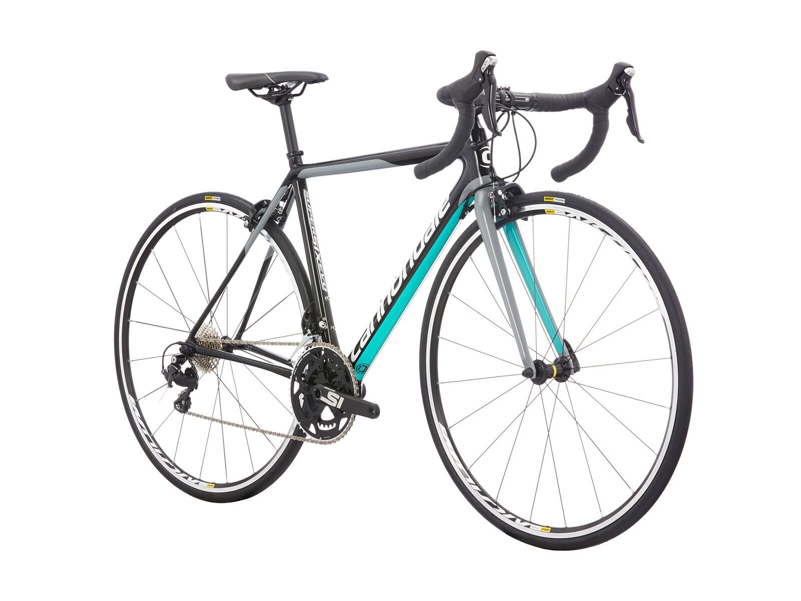 Cannondale SuperSix Evo Women's 105, jet black w/turquoise and cashmere - gloss (BLK) - Bild 2