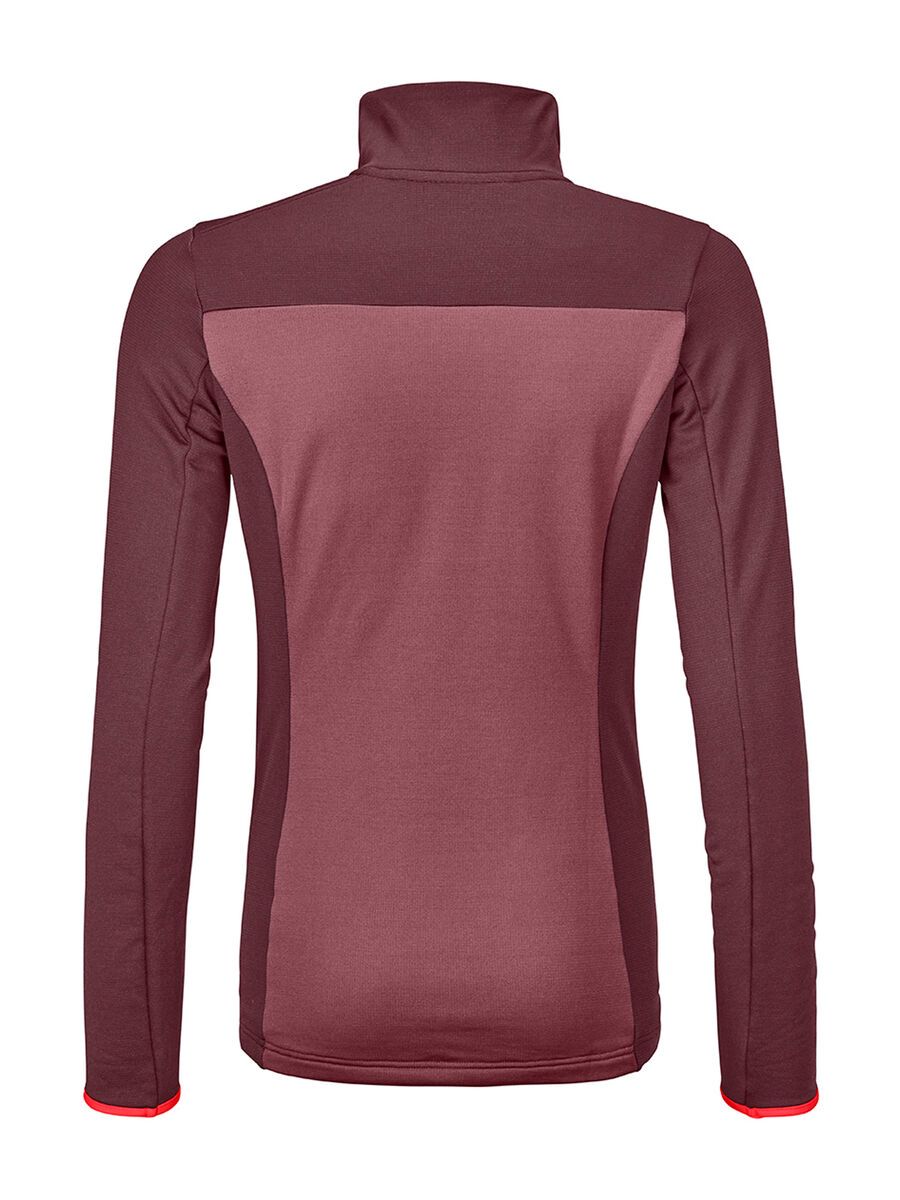Ortovox Merino Fleece Light Zip Neck W, winetasting - Bild 2