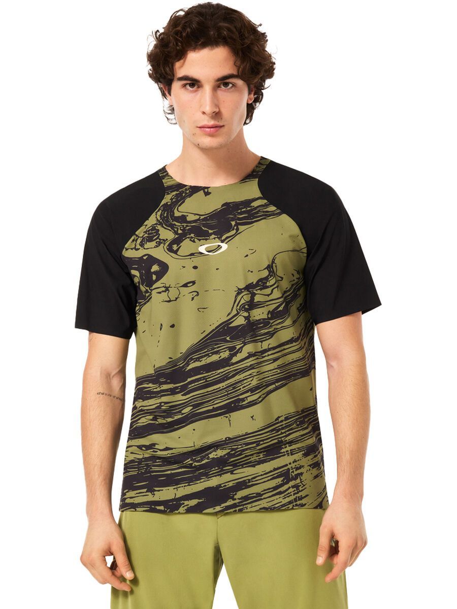 Oakley Seeker Airline SS Jersey, duality swirl green/black - Bild 4