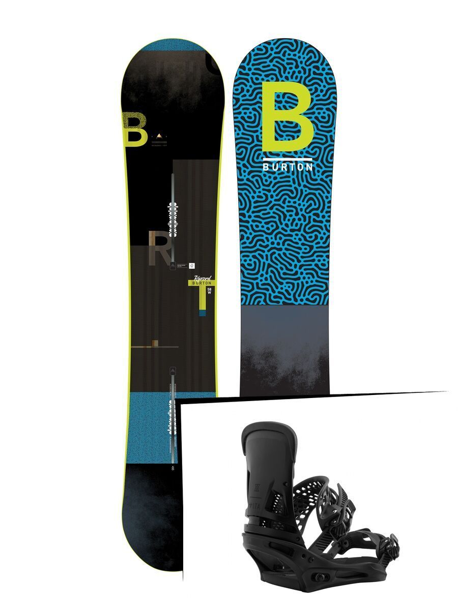 Set: Burton Ripcord Wide 2019 + Burton Malavita brackish - Bild 1