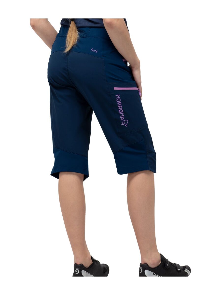 Norrona fjørå flex1 Shorts W's, indigo night/violet tulle - Bild 4