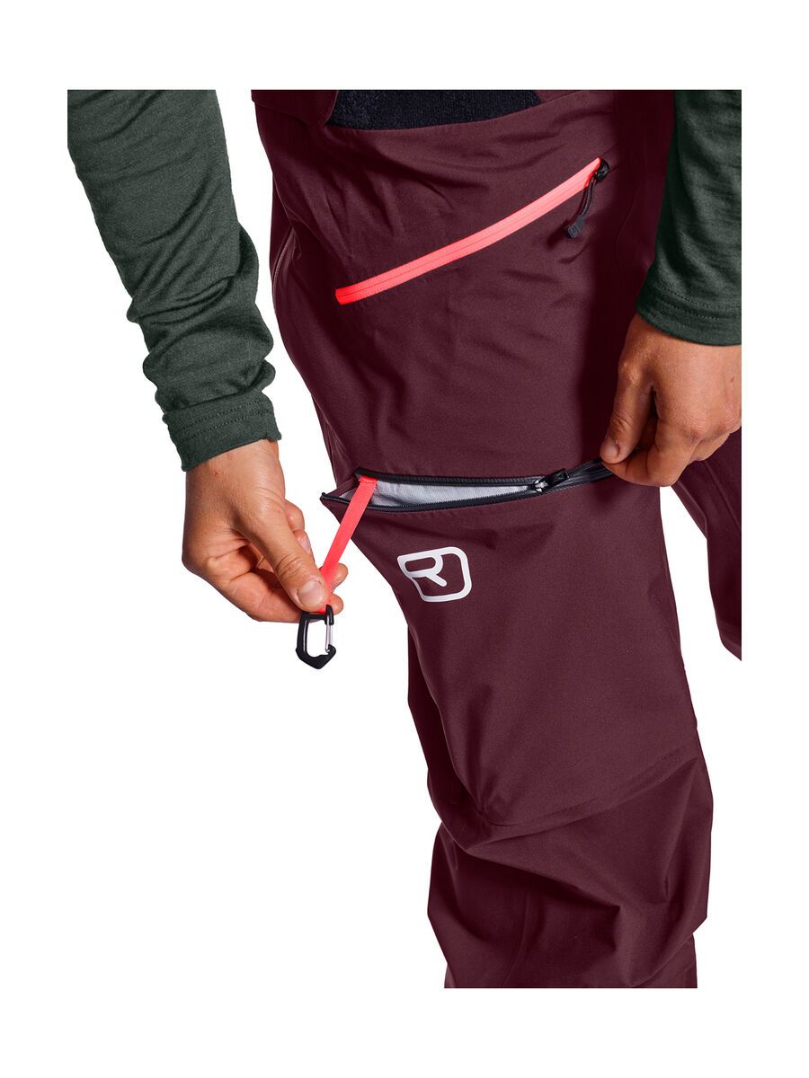 Ortovox 3L Deep Shell Bib Pants W, dark wine - Bild 4