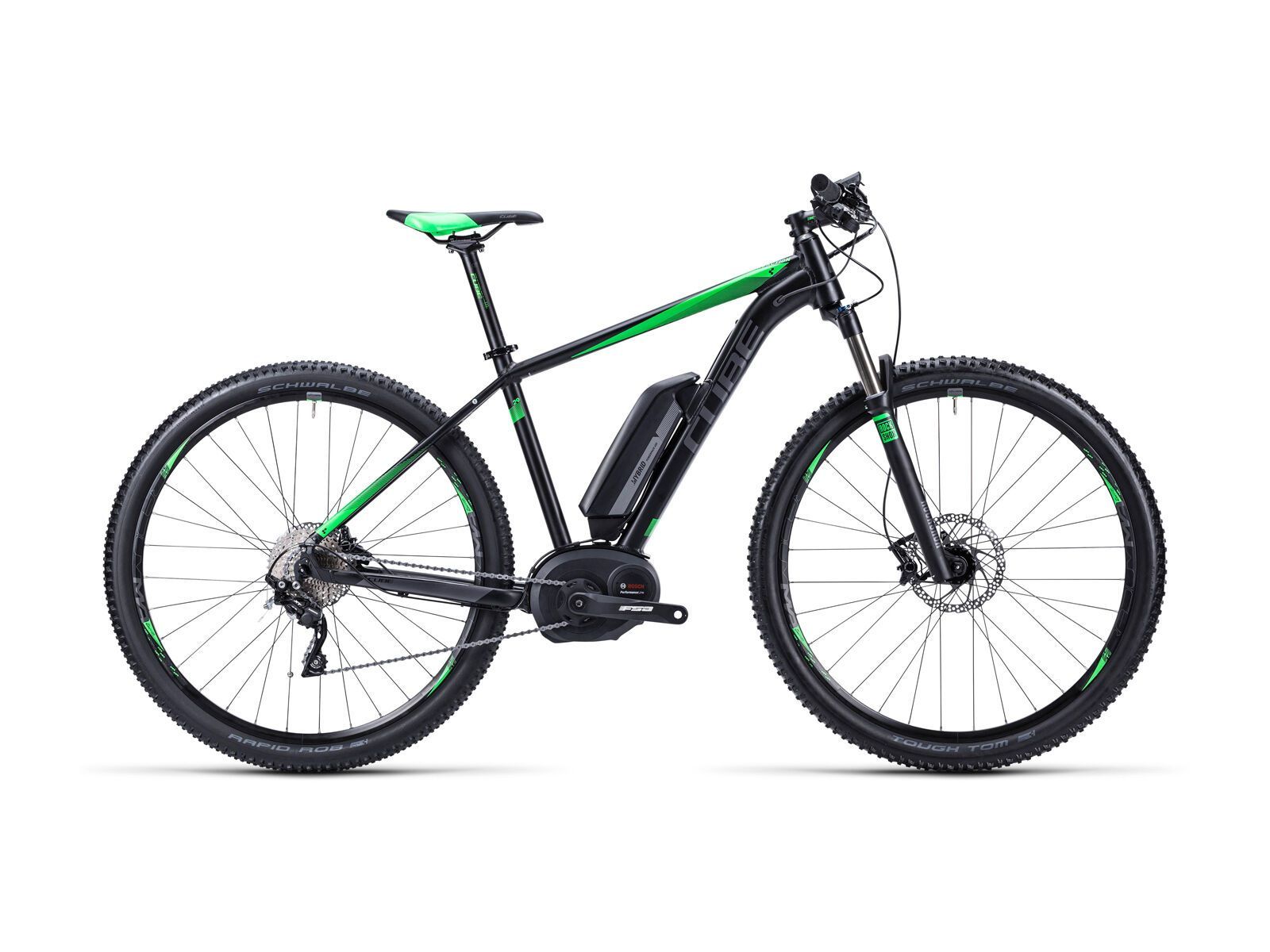 Cube Reaction Hybrid HPA Race 29, black/grey/neongreen - Bild 1