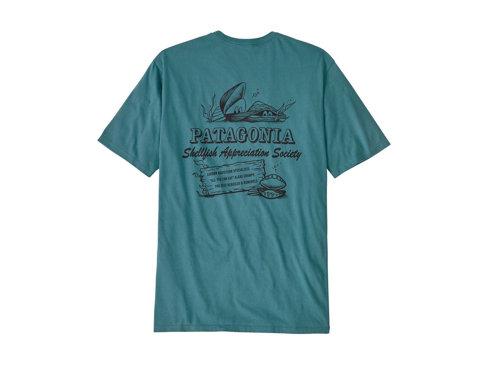 Patagonia Men's Aquatic Action Organic T-Shirt Shellfish Society, wetland blue - Bild 2