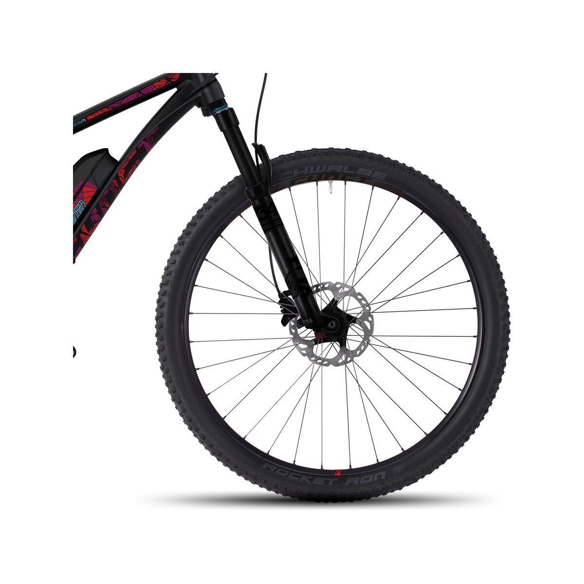 Ghost Hybride Lanao 8 AL 27.5 Plus, night black/lake blue/riot red - Bild 2