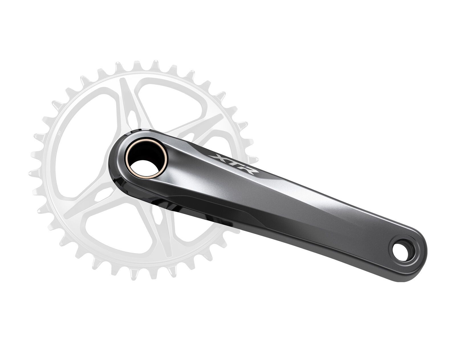 Shimano XTR FC-M9120-1 Kurbelgarnitur ohne Kettenblatt - 11-/12-fach, schwarz/anthrazit - Bild 1