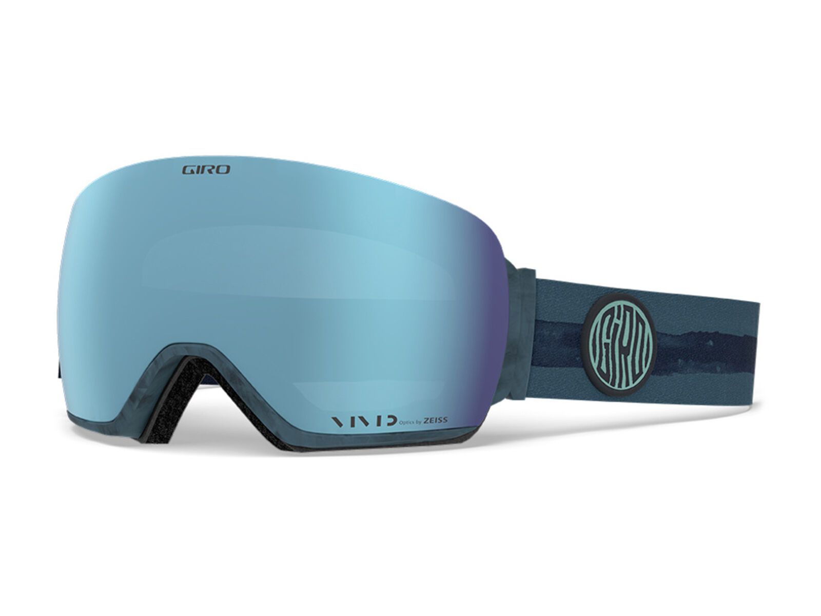Giro Article inkl. WS, storm dye line/Lens: vivid royal - Bild 1