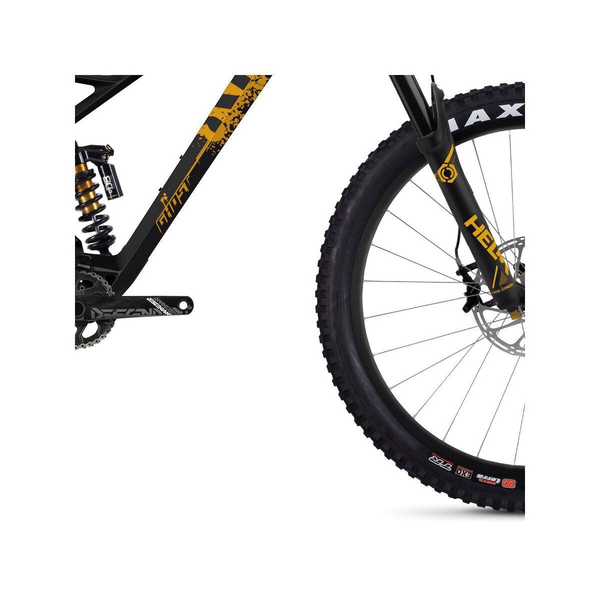 Ghost Pathriot 8.7 UC, night black/spectra yellow/woodland tan - Bild 3