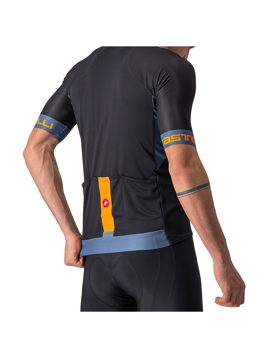 Castelli Entrata VI Jersey, light black/light steel blue-p - Bild 8