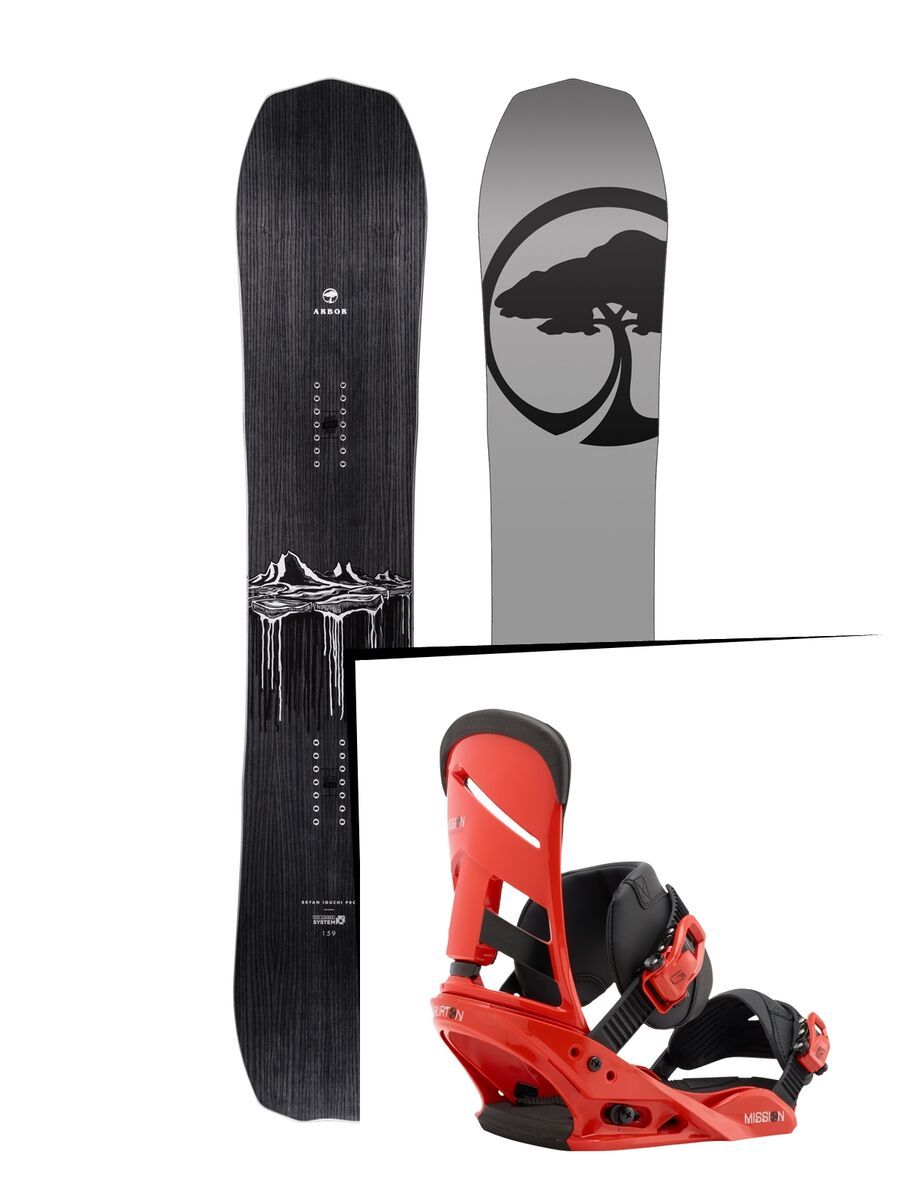 Set: Arbor Iguchi Pro Camber 2017 + Burton Mission (1712888S) - Bild 1