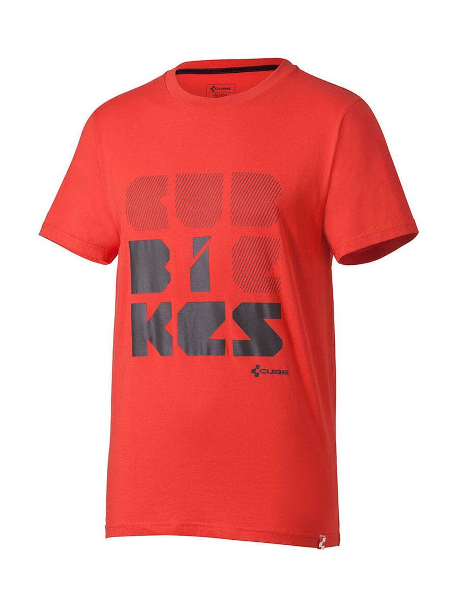Cube T-Shirt Font, rot - Bild 1