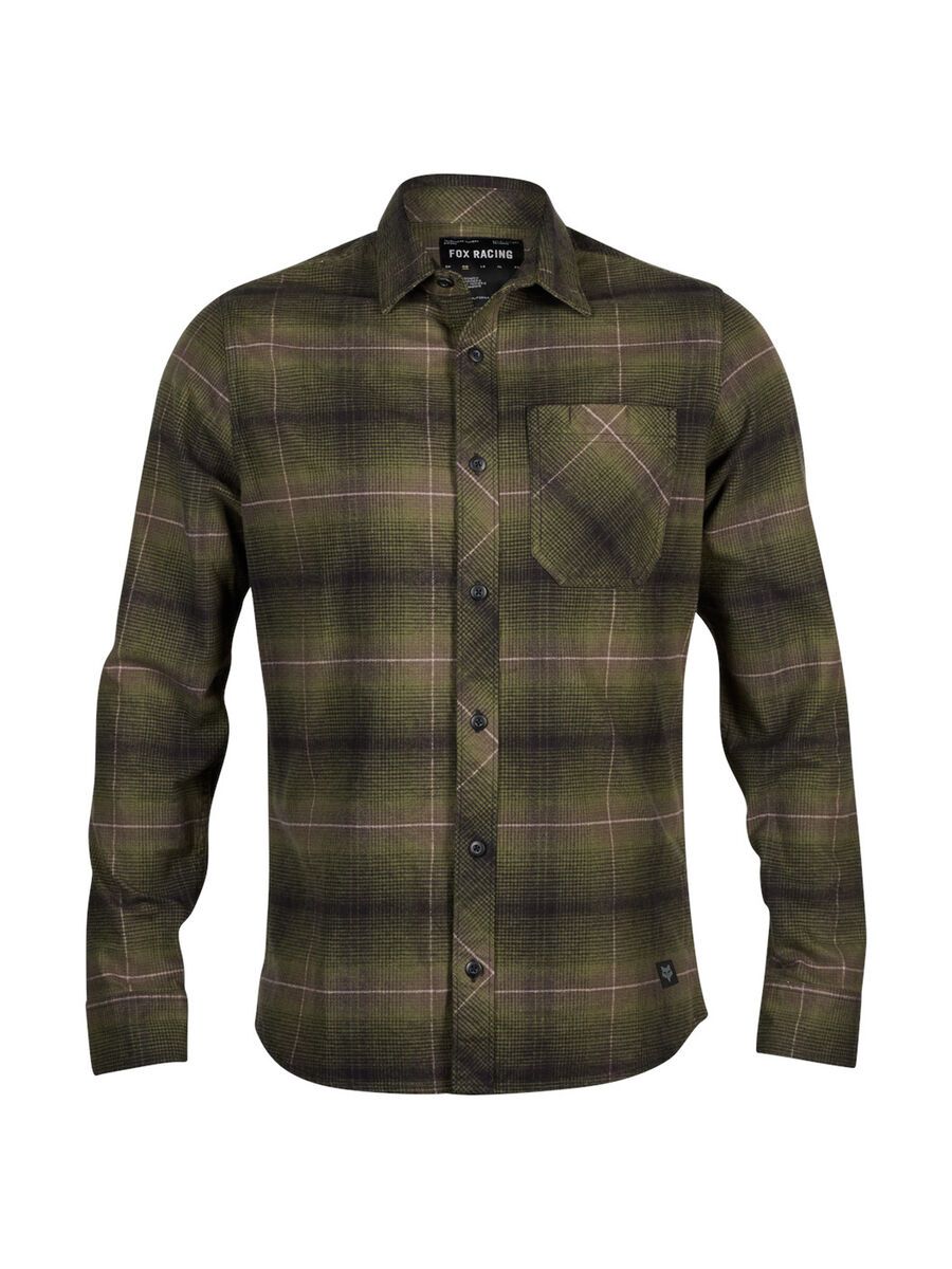 Fox Source Flannel, olive green - Bild 1