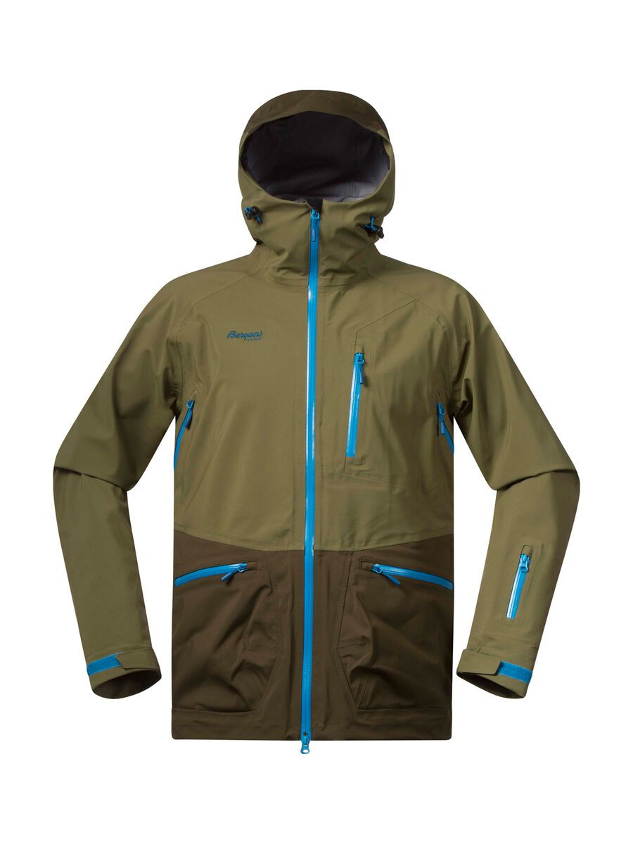 Bergans Myrkdalen Jacket, khaki green / army green / light sea blue - Bild 1