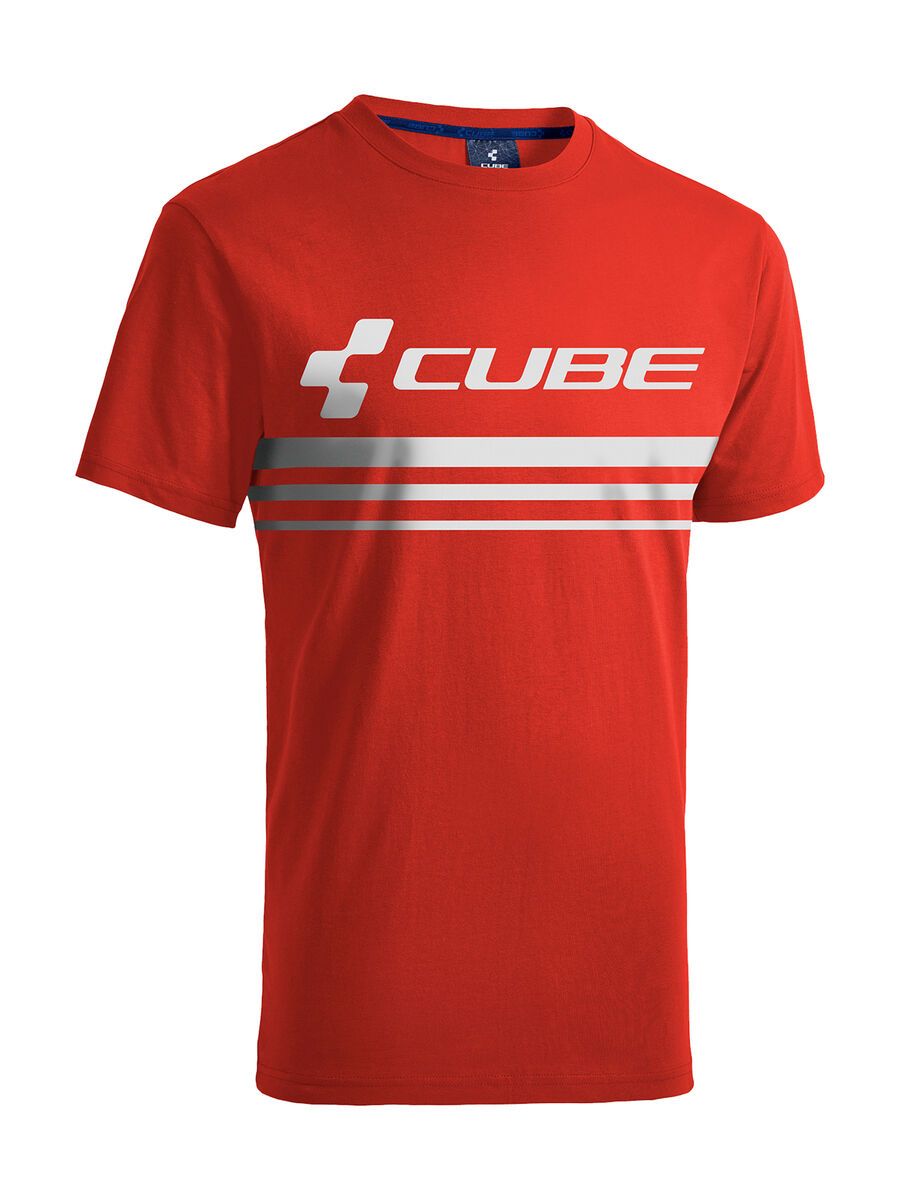 Cube T-Shirt Race Pilot, red´n´white - Bild 1