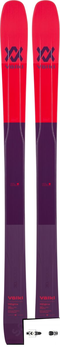 Set: Völkl 90Eight W 2019 + Atomic Warden MNC 11 white - Bild 1