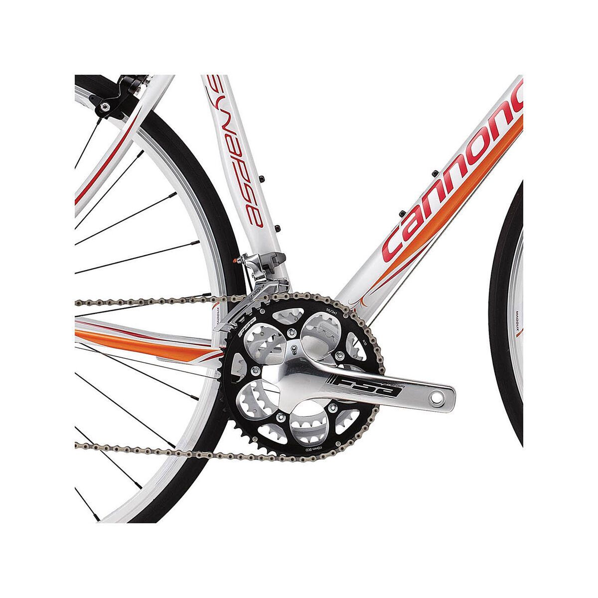 Cannondale Synapse 6 Tiagra Womens, magnesium white w/ rosy tomorrow gloss - Bild 2