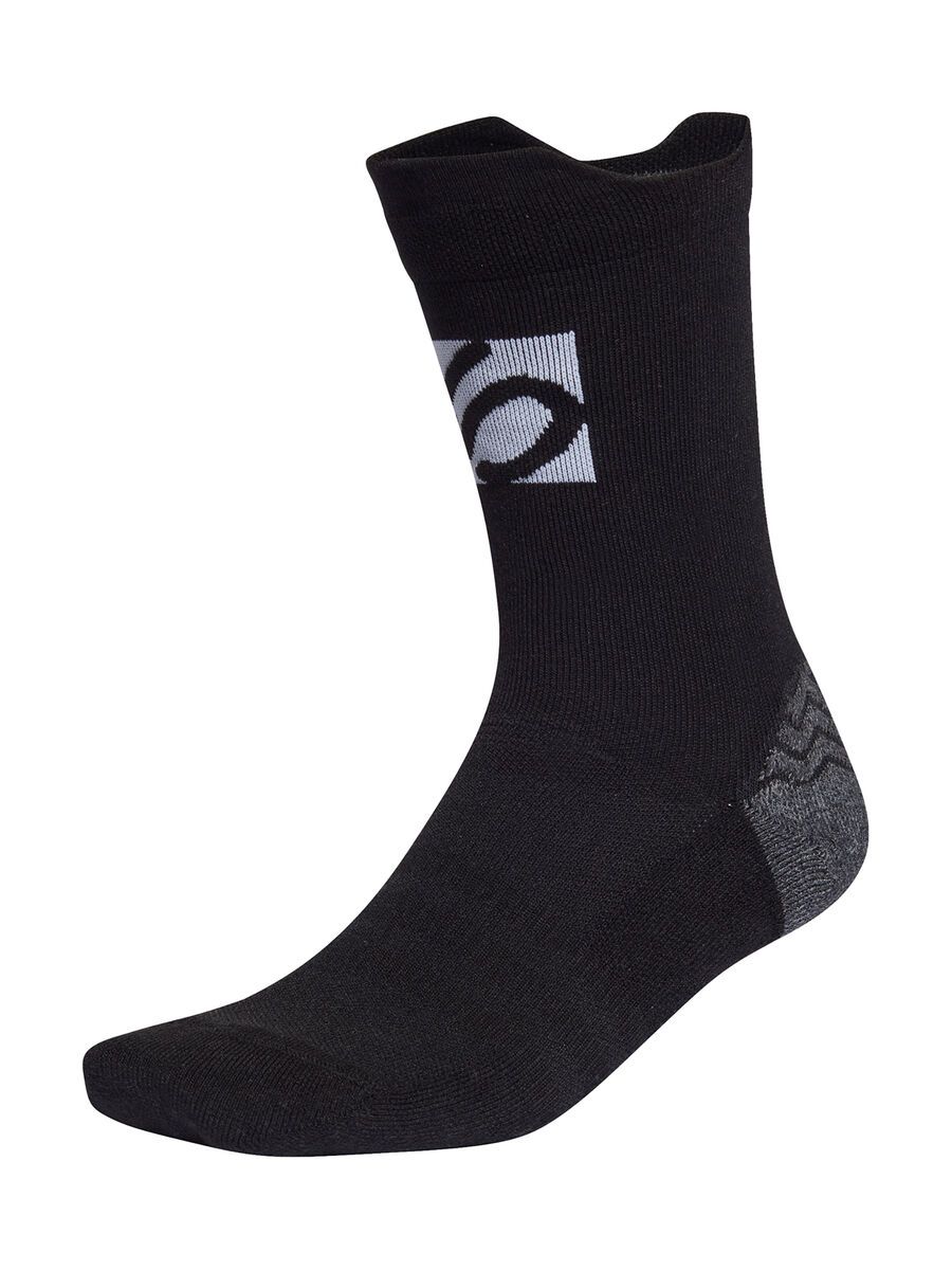 Five Ten Biking Traxion Cushioned Crew Socken, black/white - Bild 2