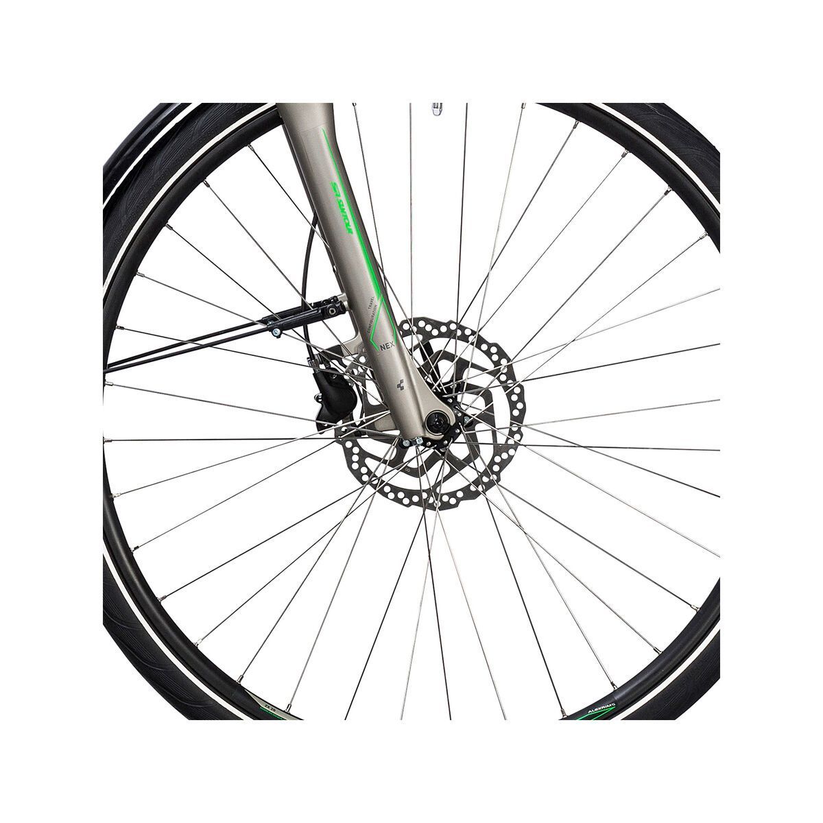 Cube Touring Hybrid ONE 500, silver´n´flashgreen - Bild 2