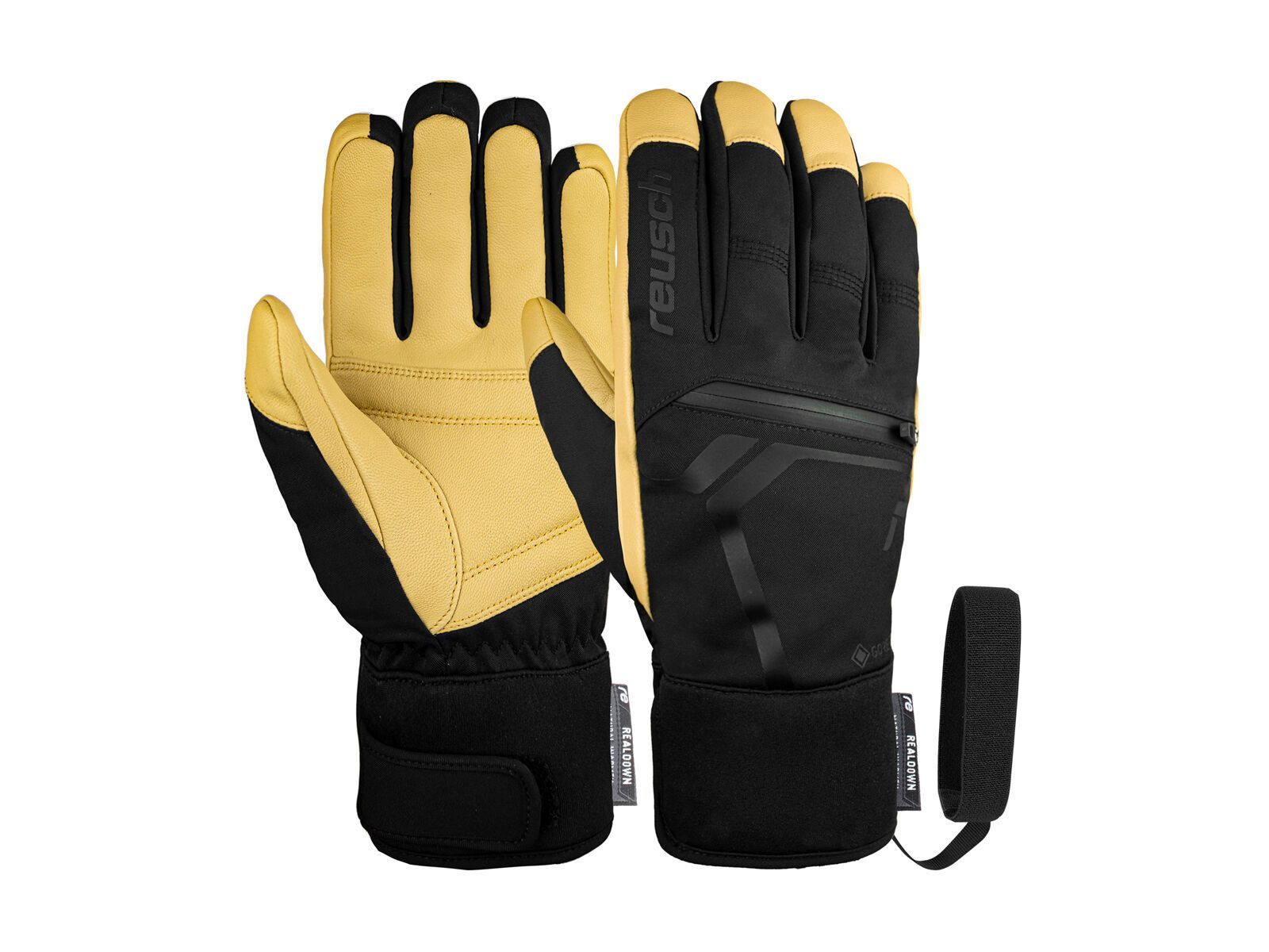 Reusch Down Spirit Gore-Tex SC, black/camel - Bild 1