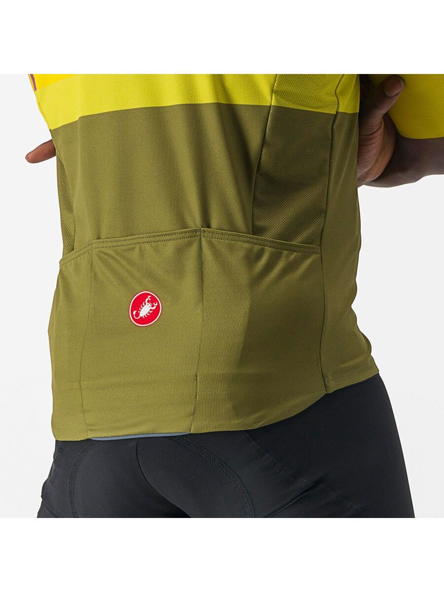 Castelli A Blocco Jersey, passion fruit/amethist-green a - Bild 4