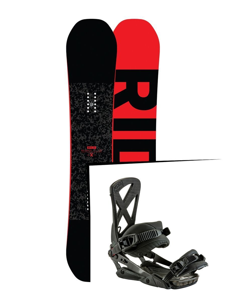 Set: Ride Machete 2017 + Nitro Phantom 2017, midnight - Snowboardset - Bild 1