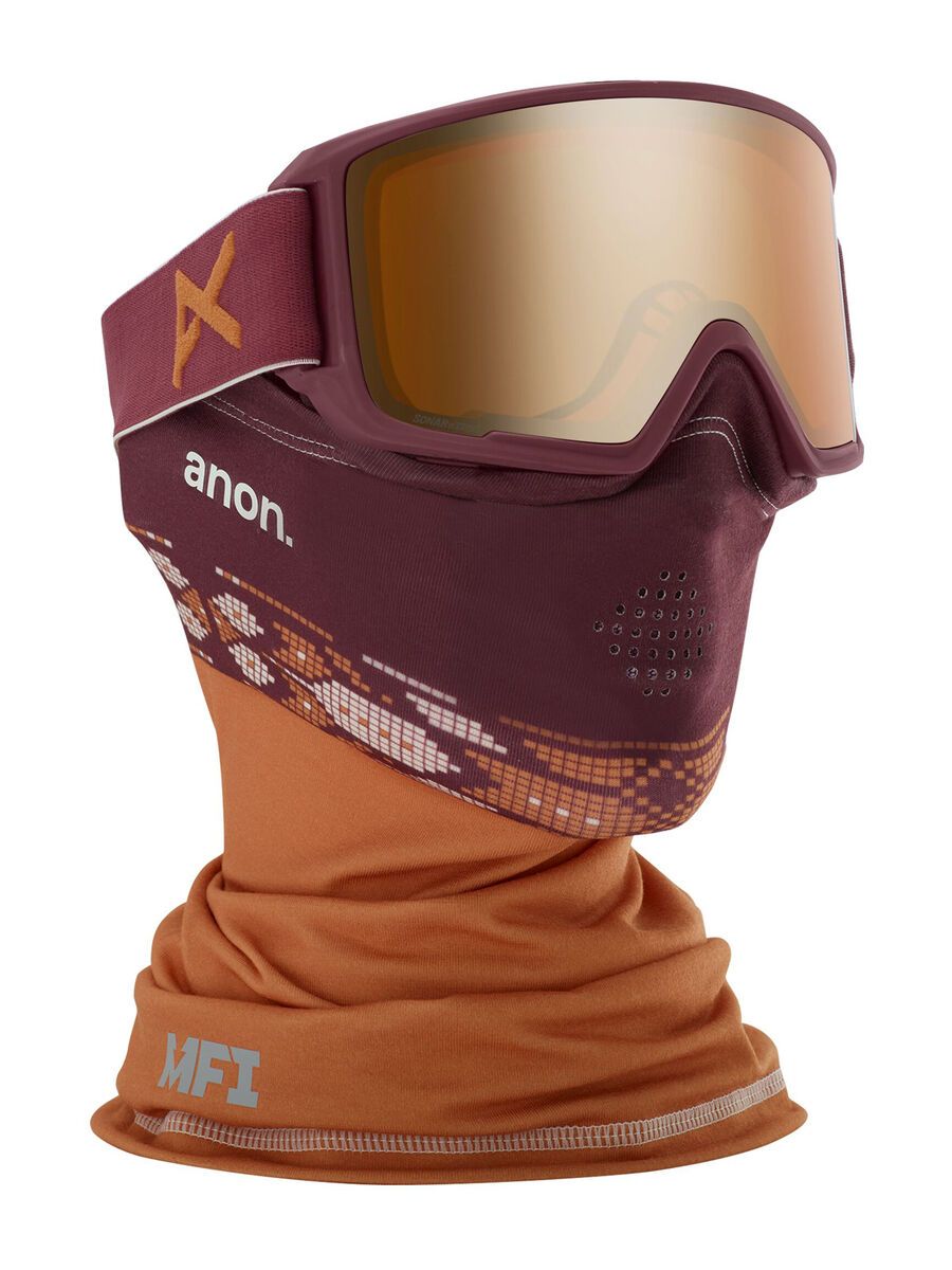 Anon Men's MFI Lightweight Neck Warmer, maroon - Bild 2