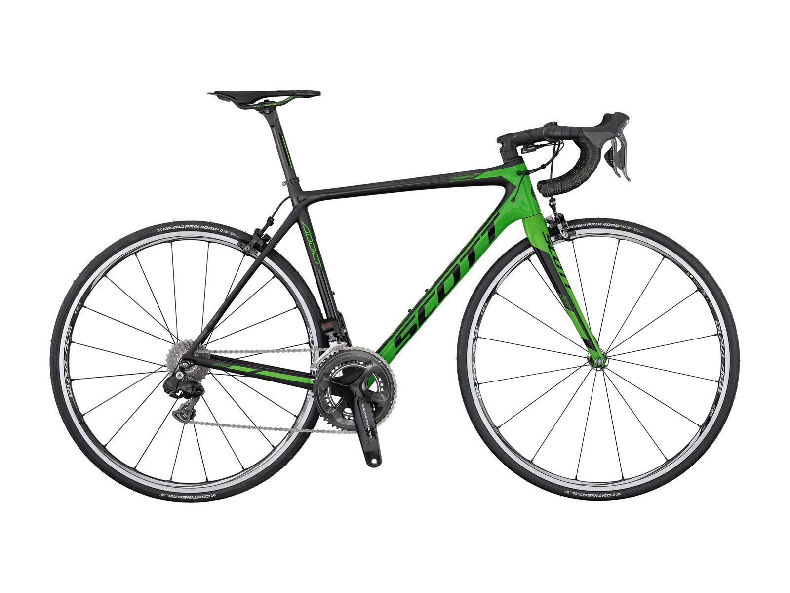 Scott Addict RC Di2, black/green - Bild 1
