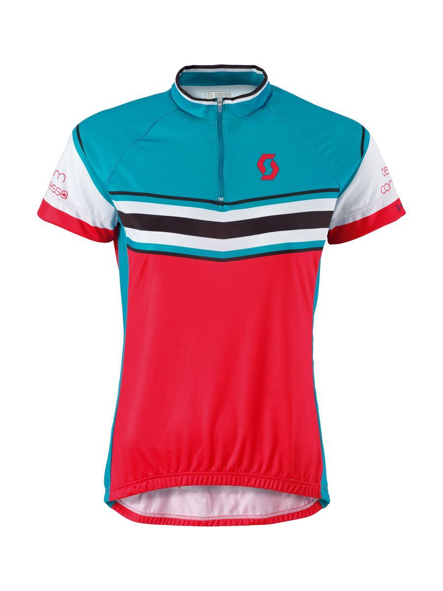 Scott Womens Endurance 20 s/sl Shirt, hibiscus red/ocean blue - Bild 1
