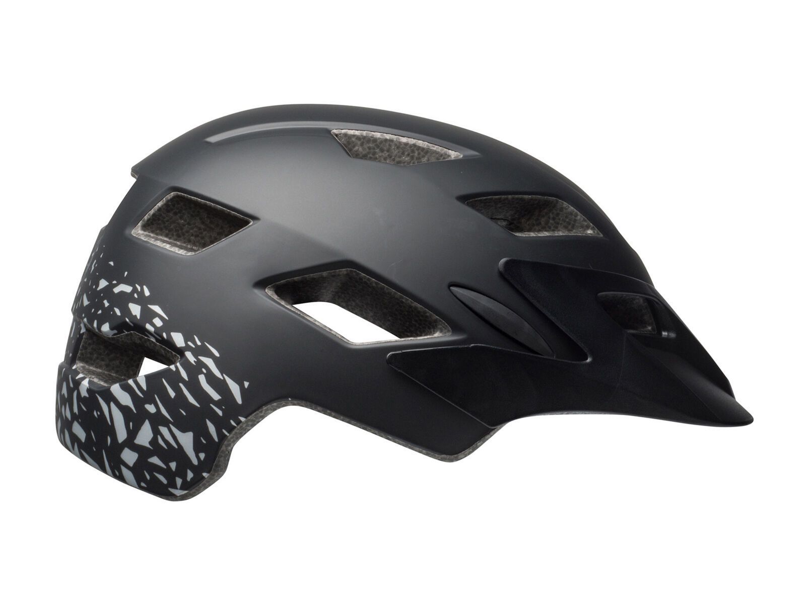 Bell Sidetrack Youth MIPS, matte black/silver fragments - Bild 4