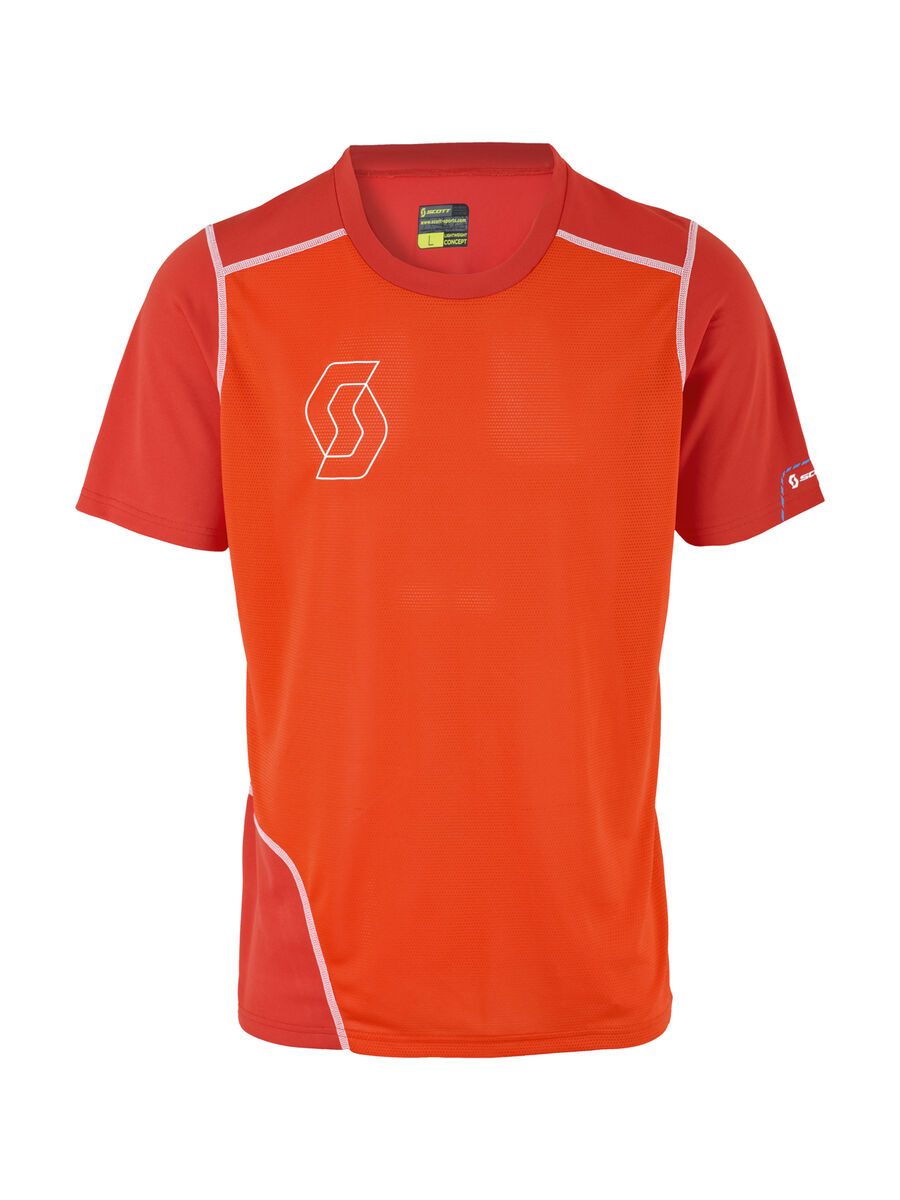 Scott Trail Tech 30 s/sl Shirt, red/tangerine orange - Bild 1
