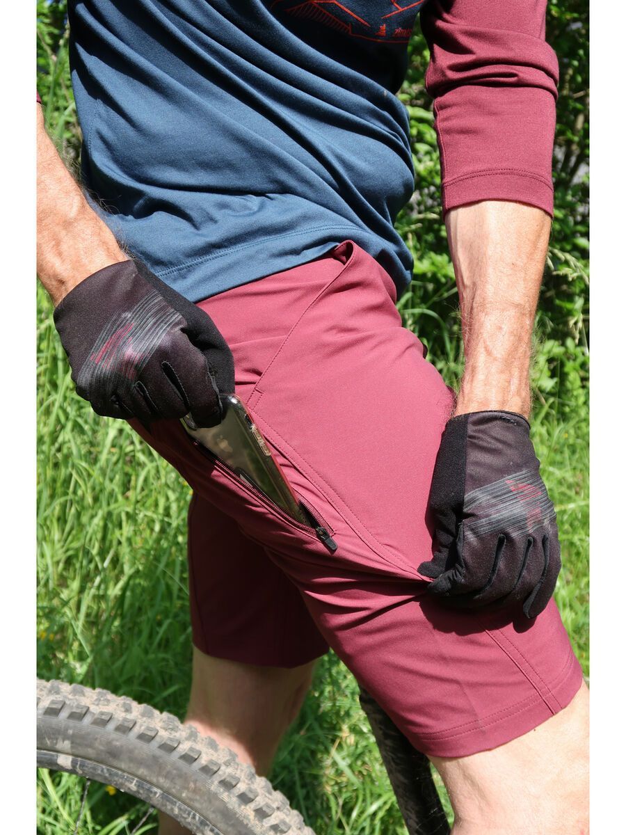 Zimtstern Evo Lightz Shorts Men, windsor wine/pirate black - Bild 3