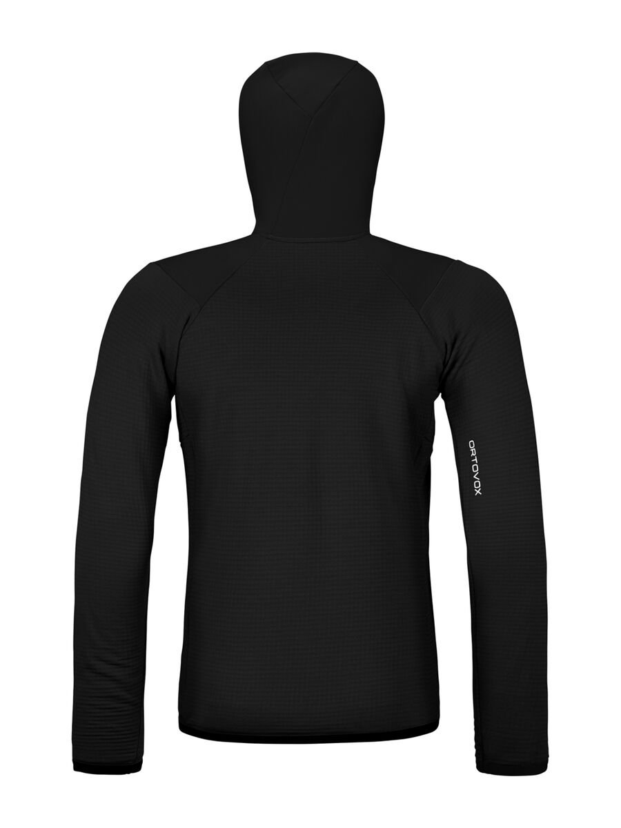 Ortovox Merino Fleece Grid Hoody M, black raven - Bild 2