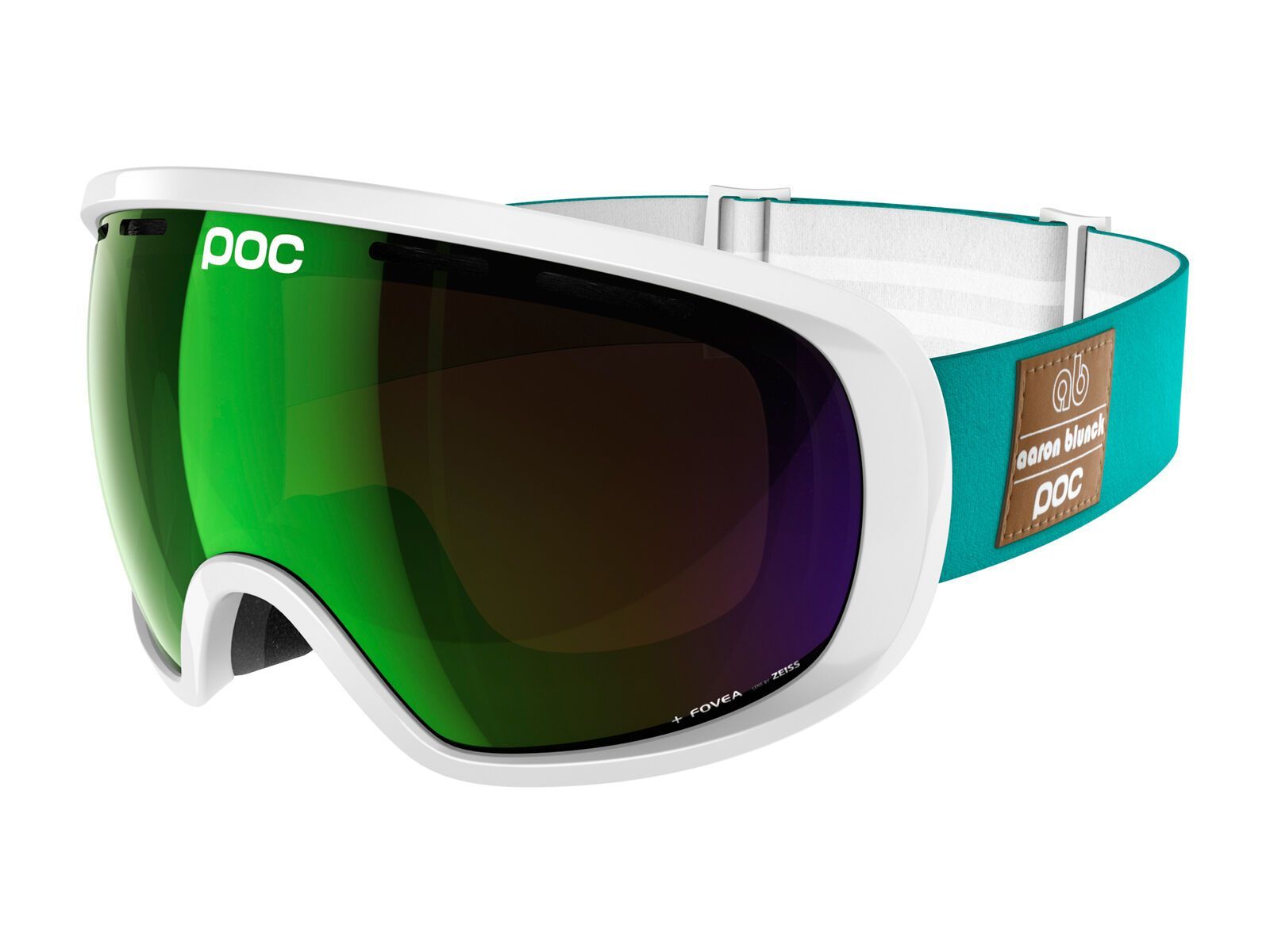 POC Fovea Blunck Ed., hydrogen white/Lens: persimmon green mirror - Bild 1