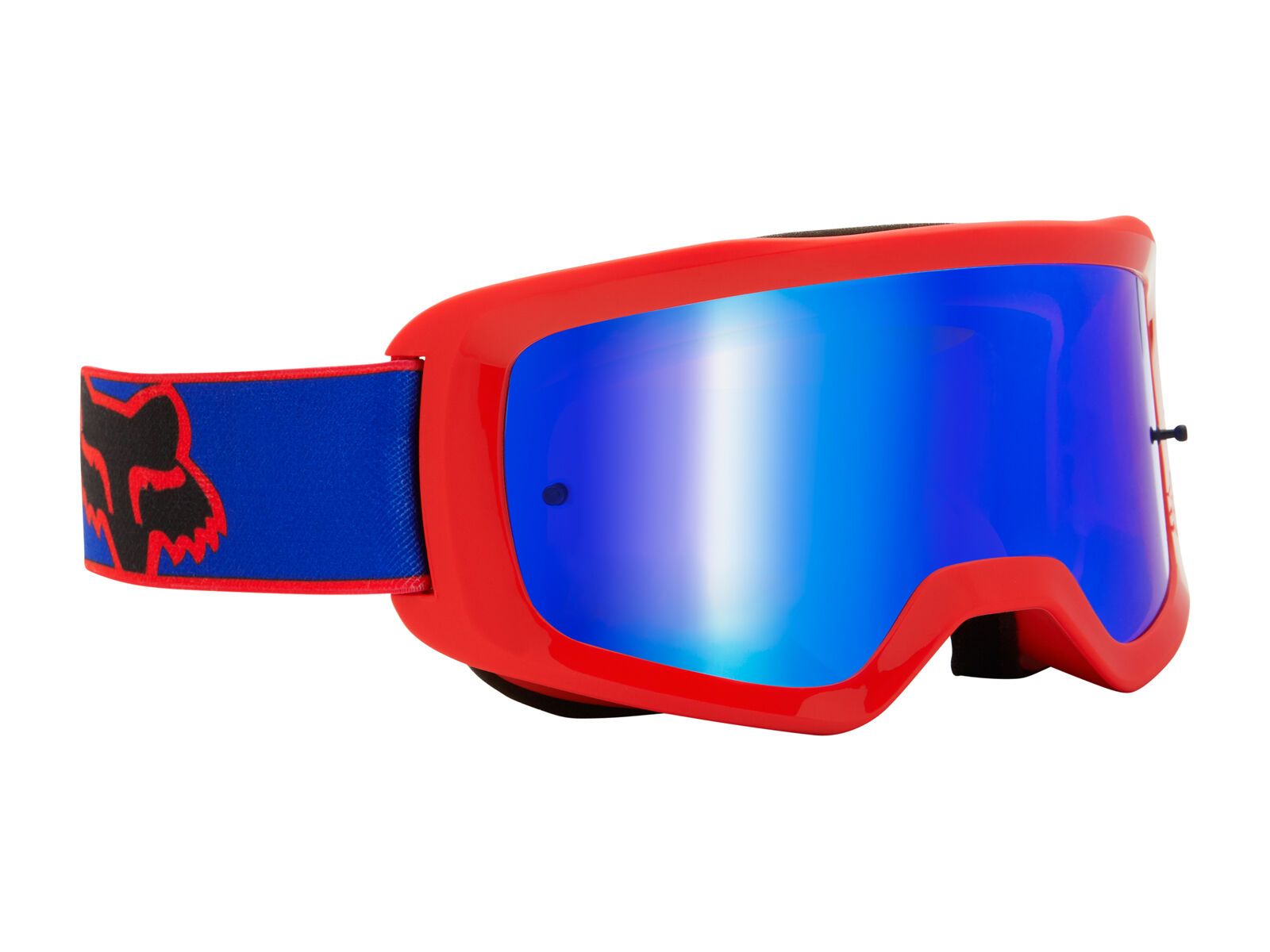 Fox Main Oktiv Goggle Spark, fluorescent red/Lens: spark mirror lexan - Bild 2