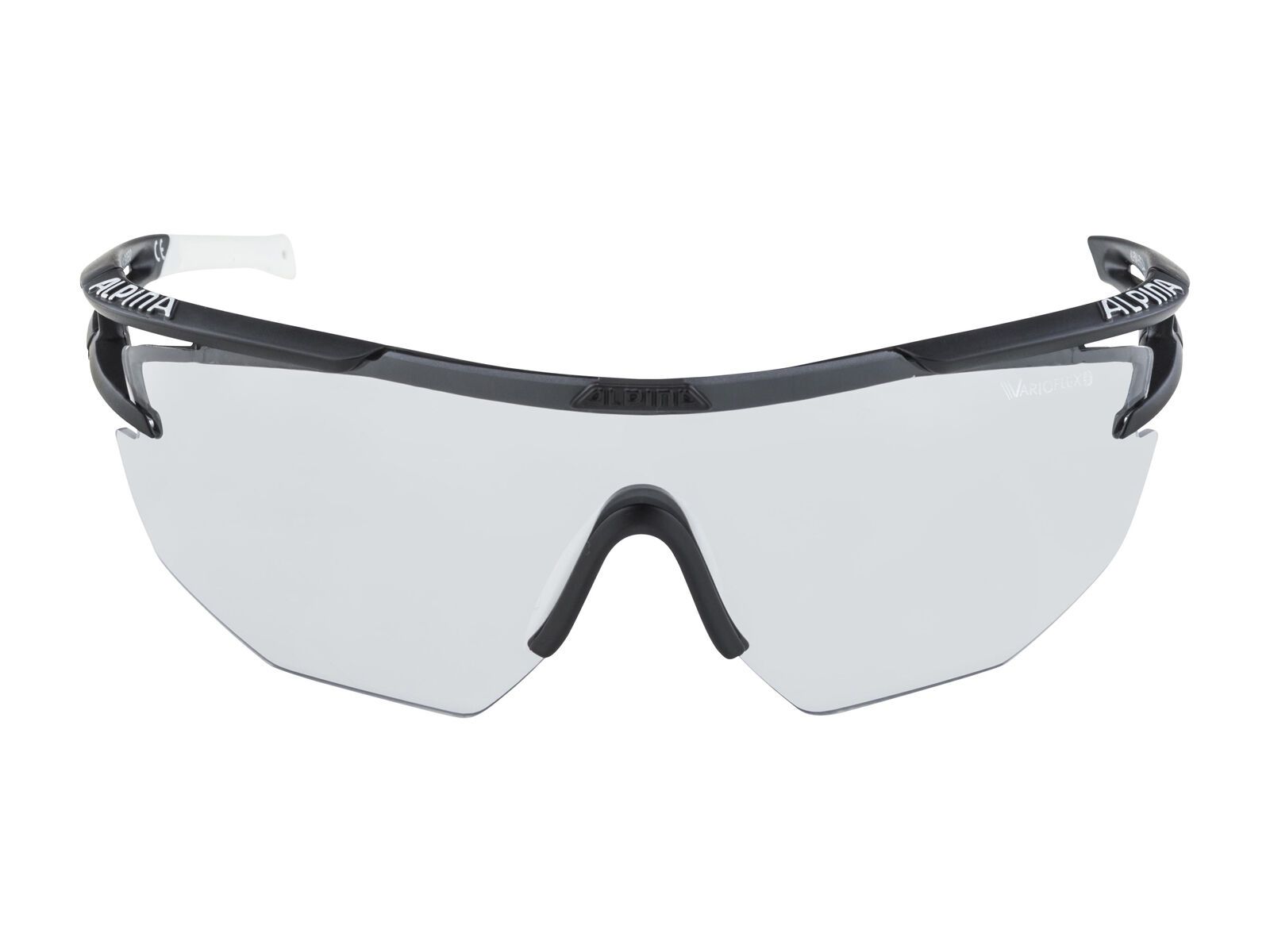 Alpina Eye-5 Shield VL+, black matt white/Lens: varioflex black - Bild 3
