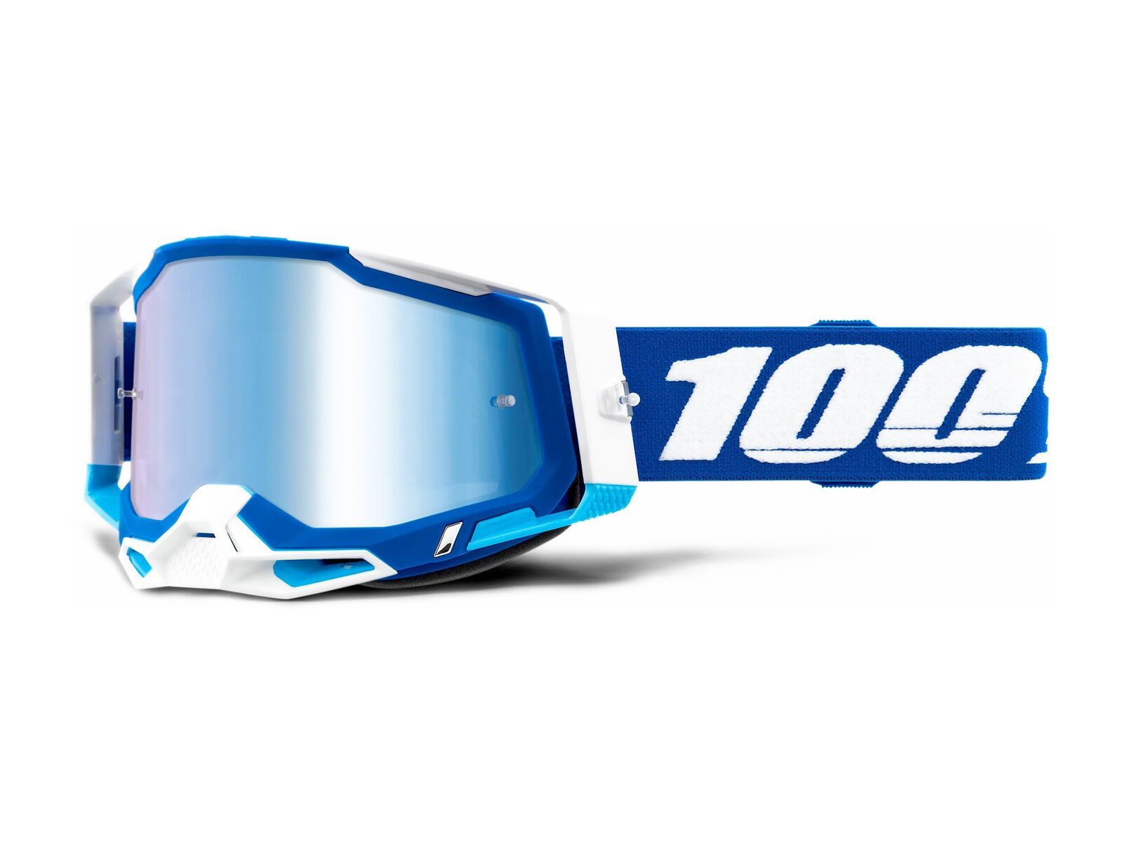 100% Racecraft 2 Goggle - Mirror Blue, blue - Bild 2