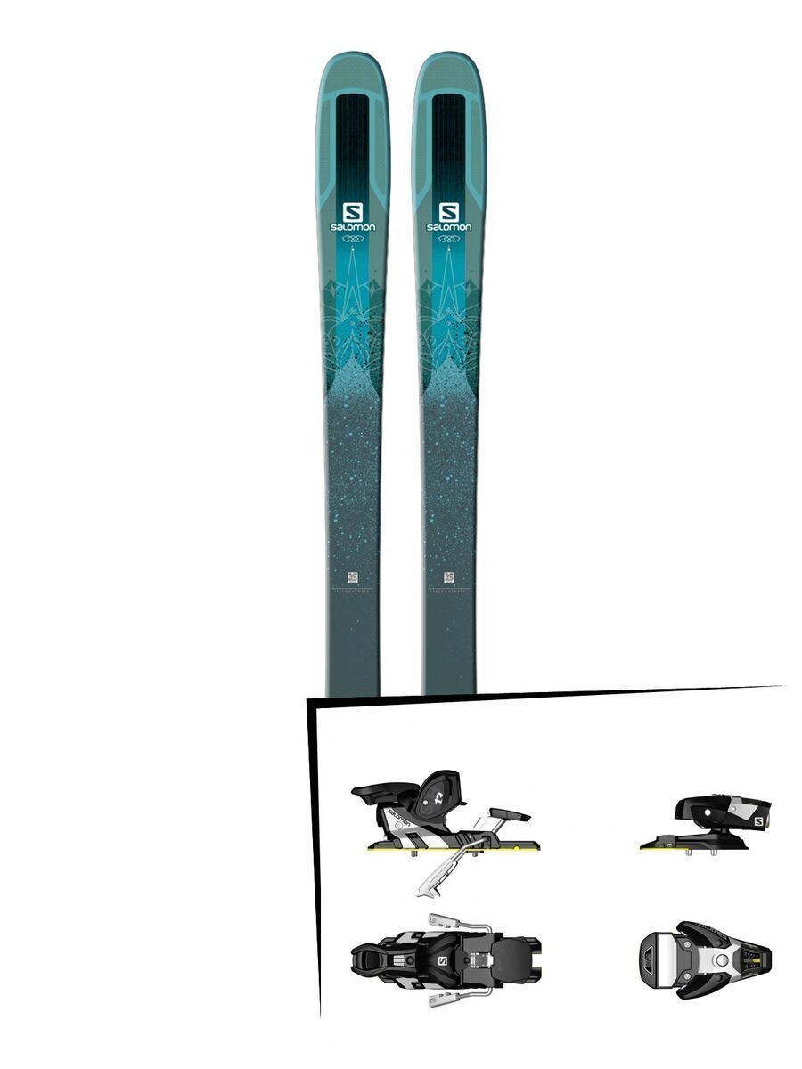 Set: Salomon QST Lumen 99 2018 + Salomon STH2 WTR 13 black/white - Bild 1