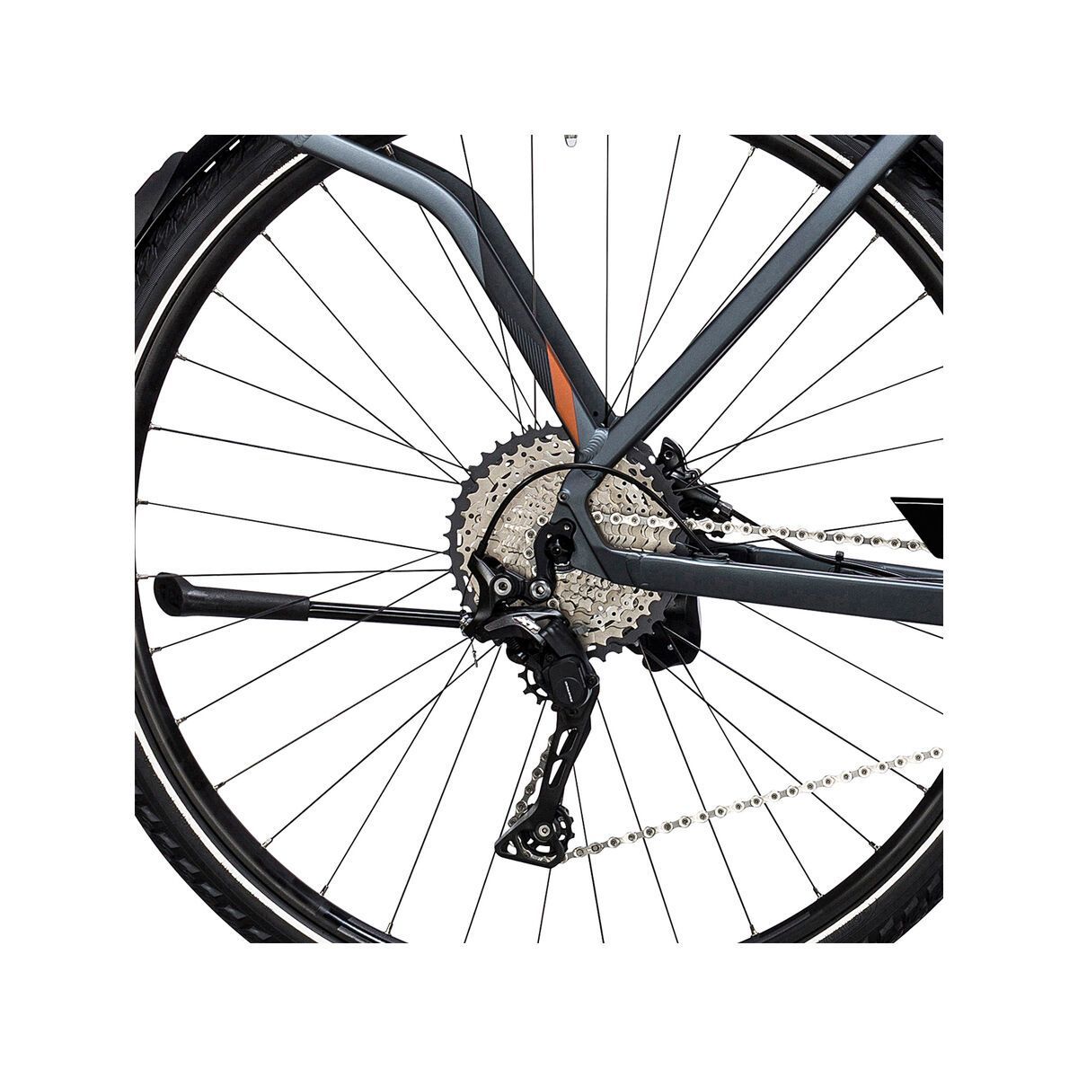 Cube Touring Hybrid EXC 400, grey´n´copper - Bild 4