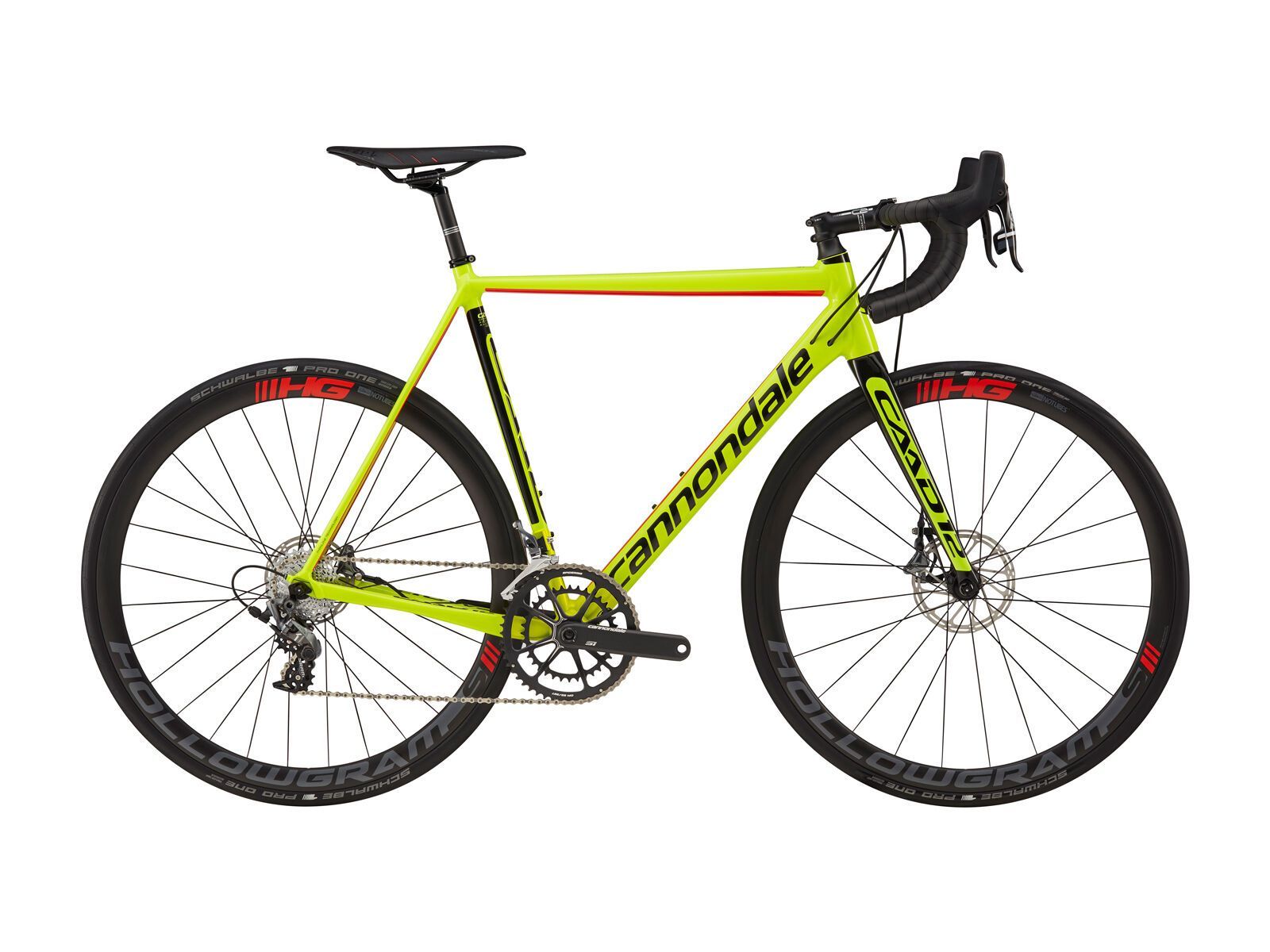 Cannondale CAAD12 Disc Force 2, volt w/ jet black and acid red, gloss - VLT - Bild 1