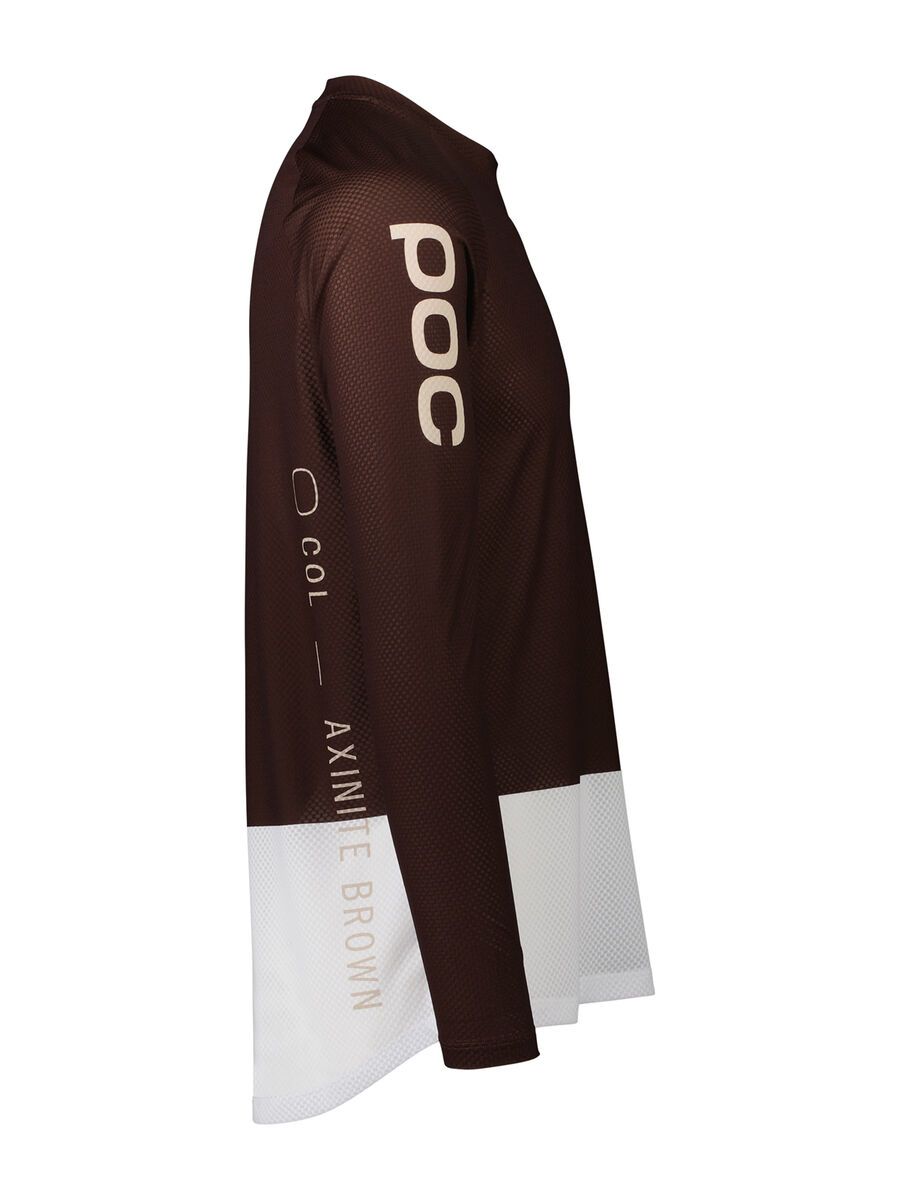 POC MTB Pure LS Jersey, axinite brown/hydrogen white - Bild 2