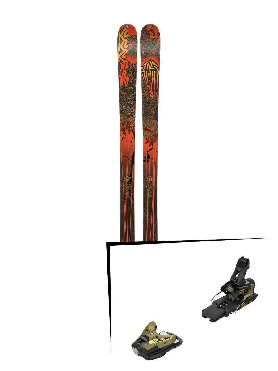 Set: K2 SKI Sight 2019 + Salomon STH2 WTR 16 gold/black - Bild 1