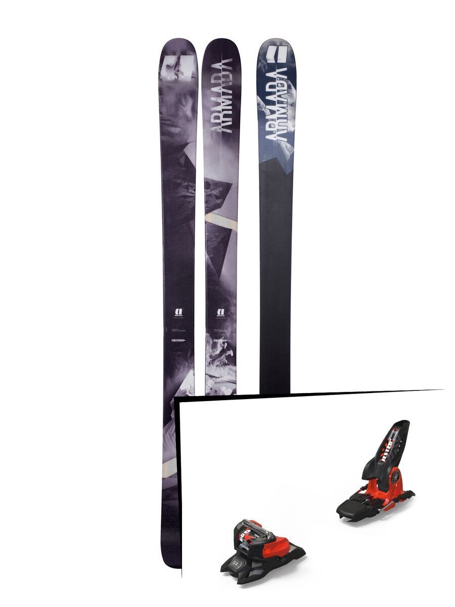 Set: Armada Invictus 108 Ti 2018 + Marker Jester 18 Pro ID black/flo-red - Bild 1