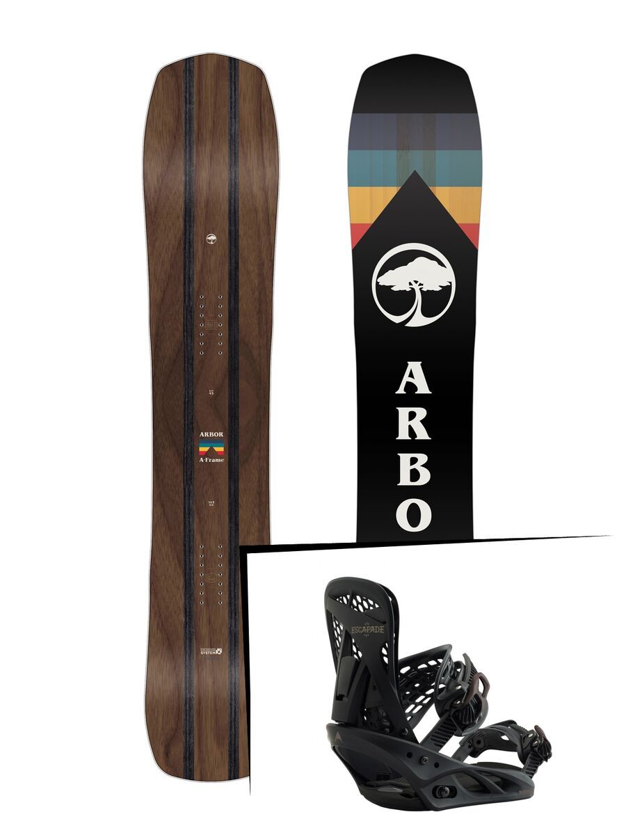 Set: Arbor A-Frame 2019 + Burton Escapade fade to black - Bild 1