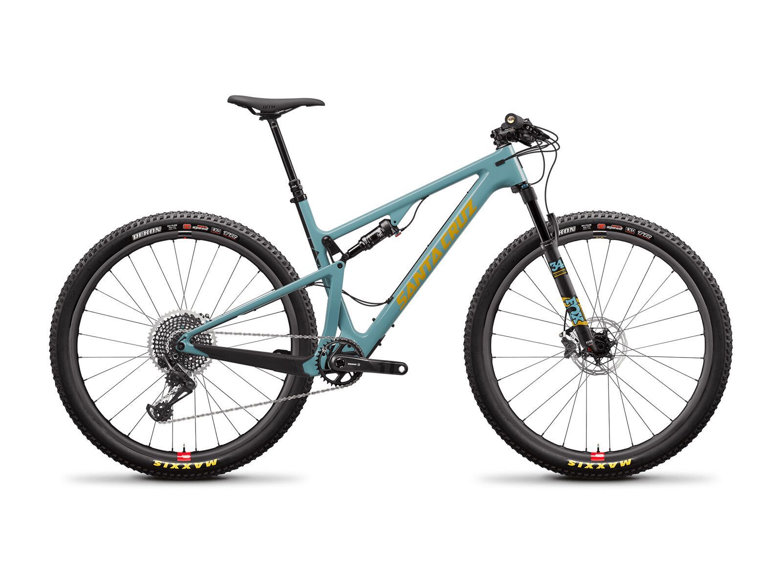 Santa Cruz Blur CC X01 TR Reserve, gloss aqua and yellow - Bild 1