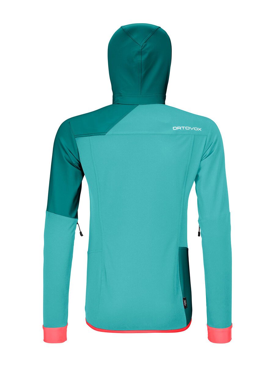 Ortovox Merino Naturtec Light Col Becchei Jacket W, ice waterfall - Bild 2