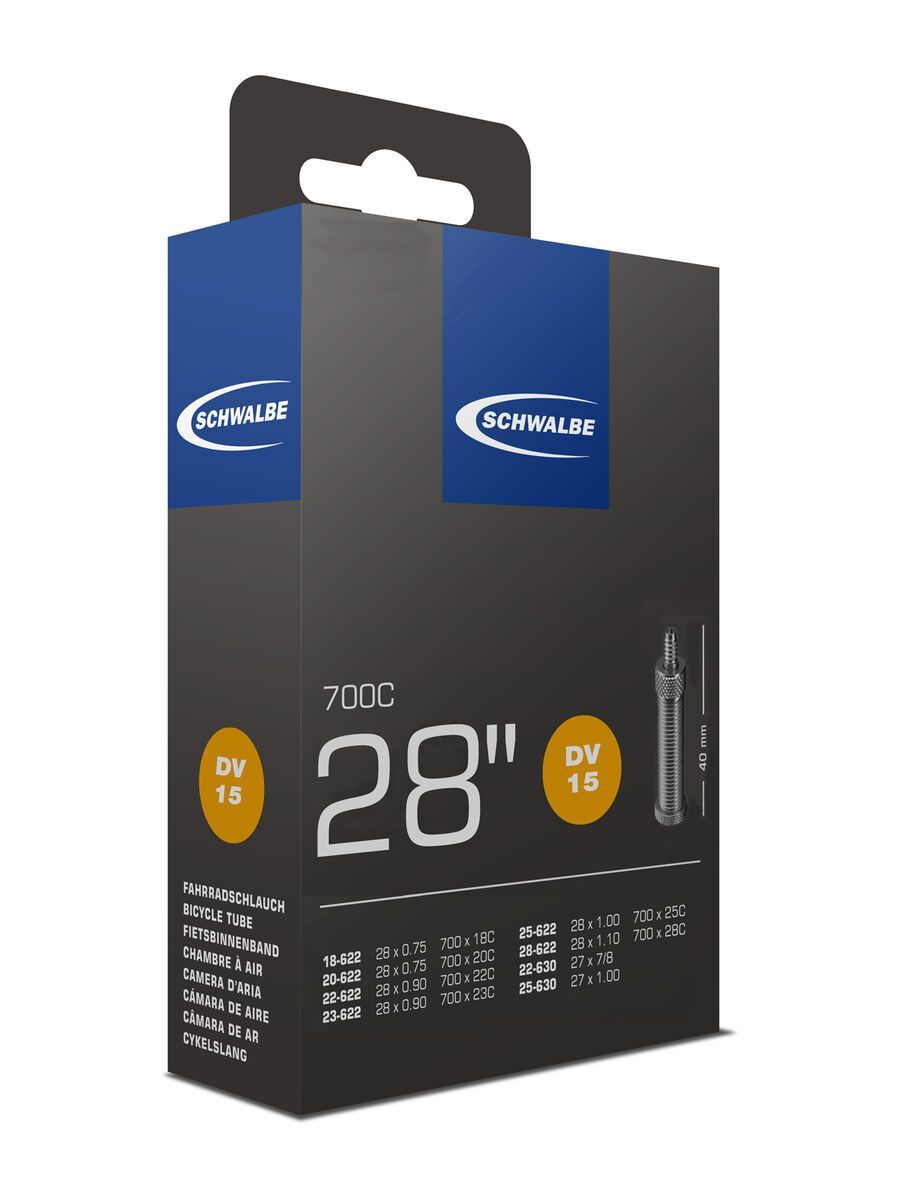 Schwalbe Schlauch DV 15 - 28 Zoll / 700C - Bild 1