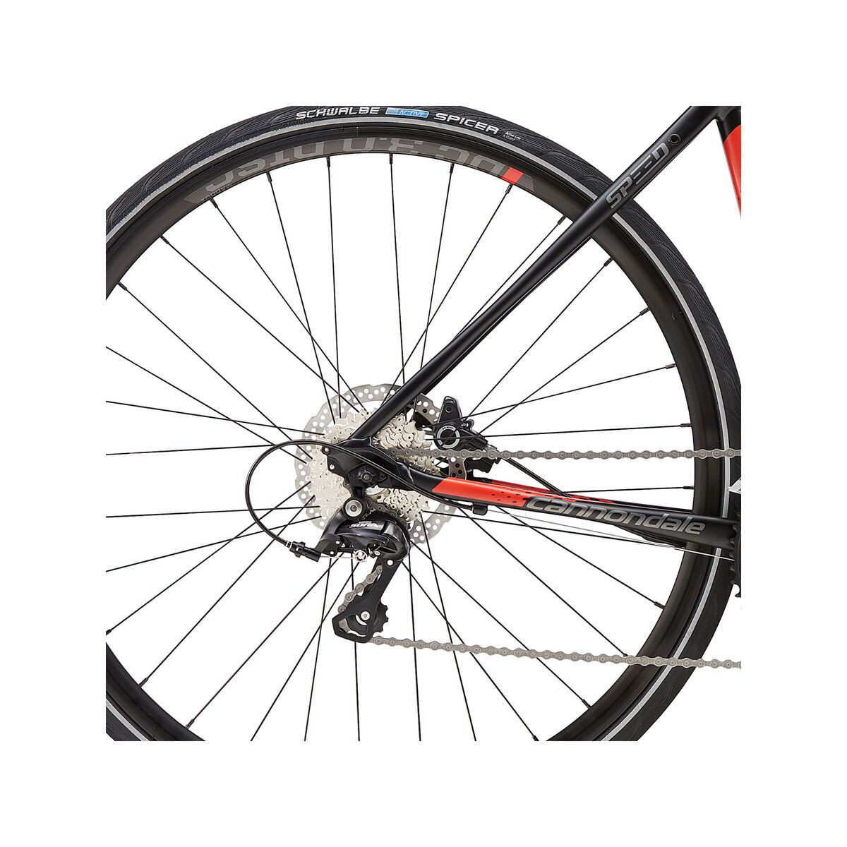 Cannondale Quick Speed 2, jet black w/ race red, charcoal grey - Bild 4